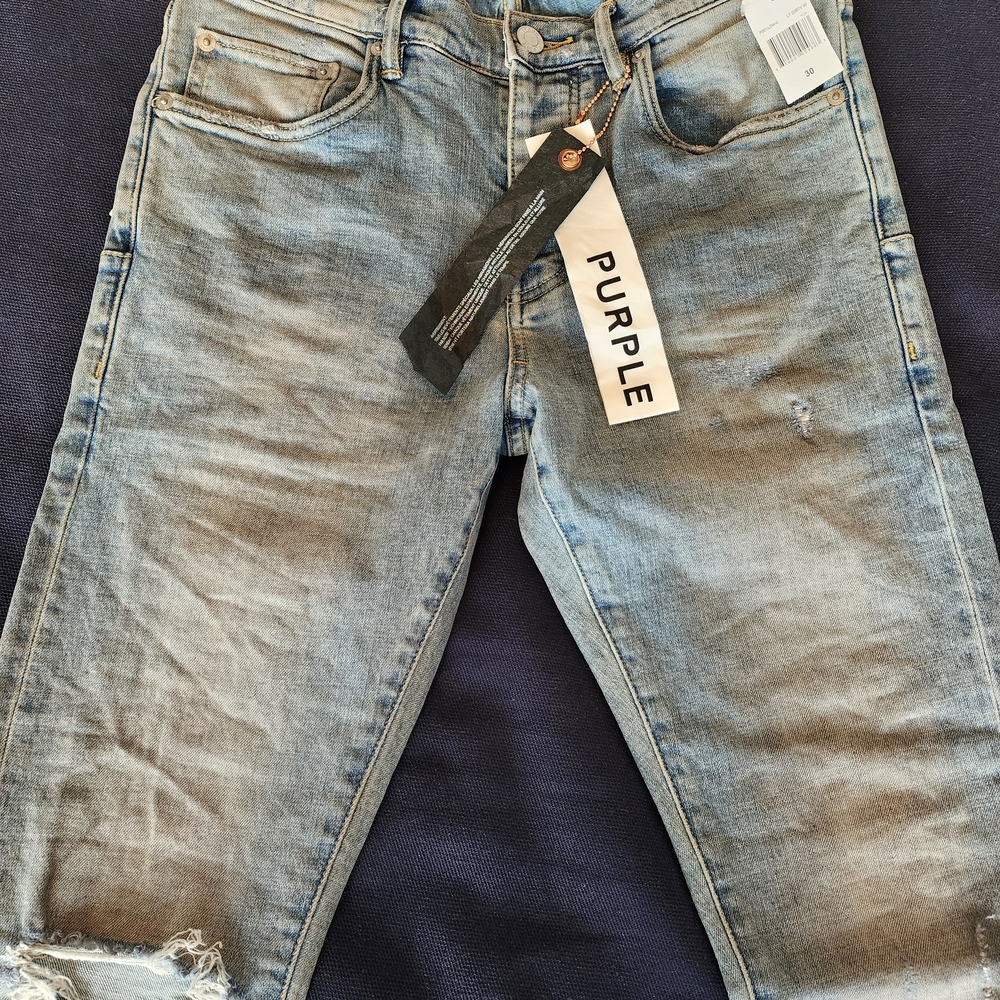 Purple Men's Light Blue Skinny Jeans - Picture 2 of 3